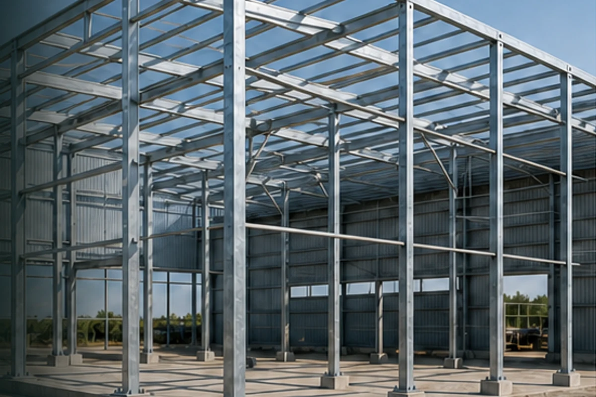 Pre-Galvanized square tube used by a downstream fabricator in a light steel frame
