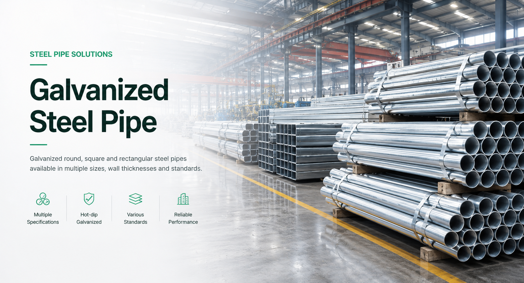Galvanized steel pipe products